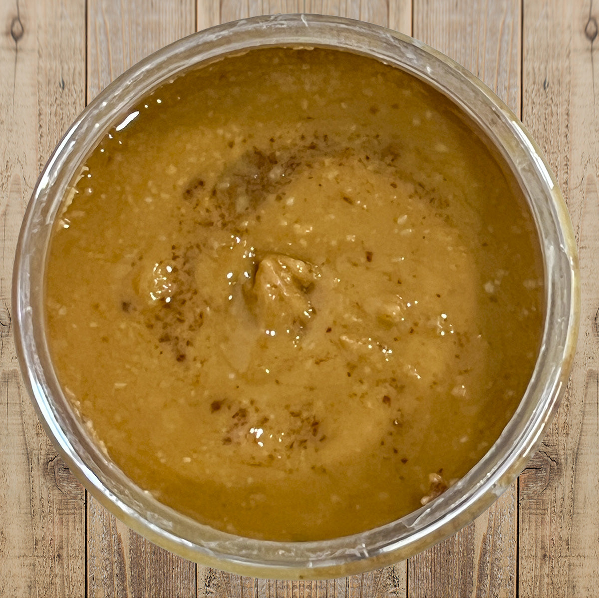 Habanero Honey Peanut Butter top view of open container