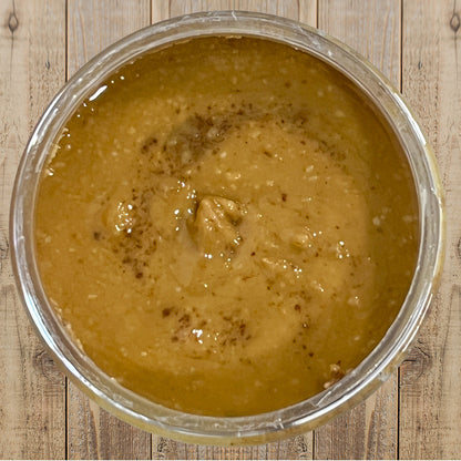 Habanero Honey Peanut Butter top view of open container
